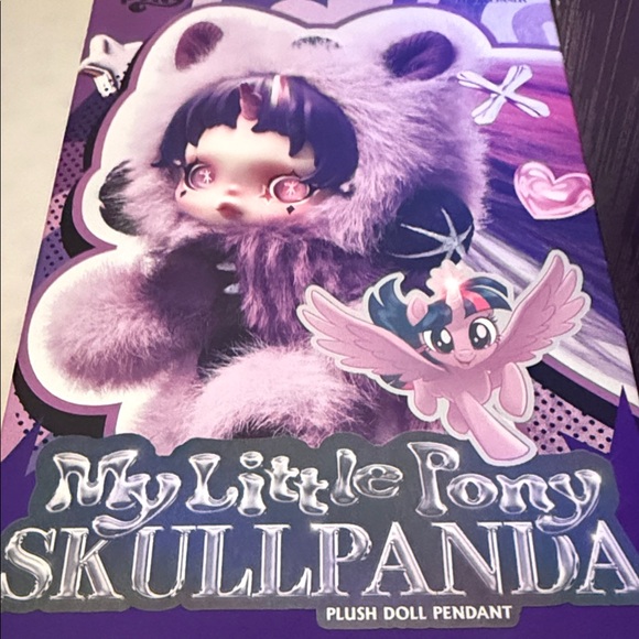 My Little Pony Skullpanda Blue Plush Doll with Rainbow Hair. Sealed box. - Picture 2 of 4